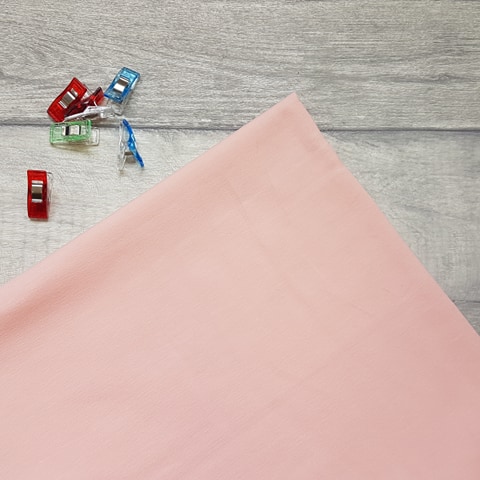 Salmon Rose Pink Cotton Elastane Jersey Knit Fabric