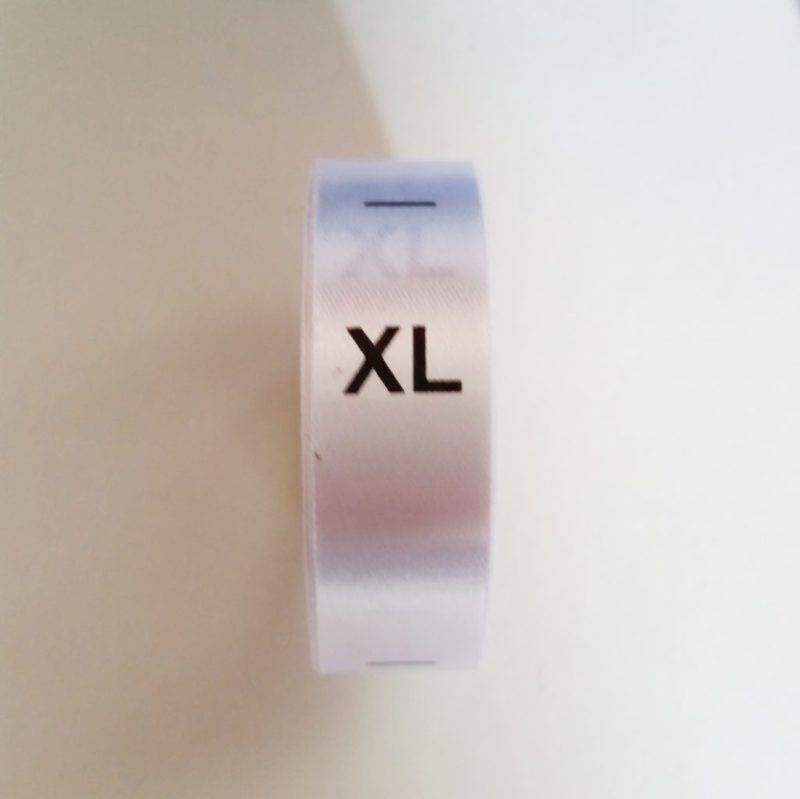 Extra Large Size Labels Clothing Tags