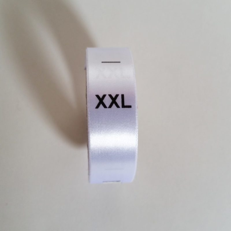 XXL Size Labels Clothing Tags