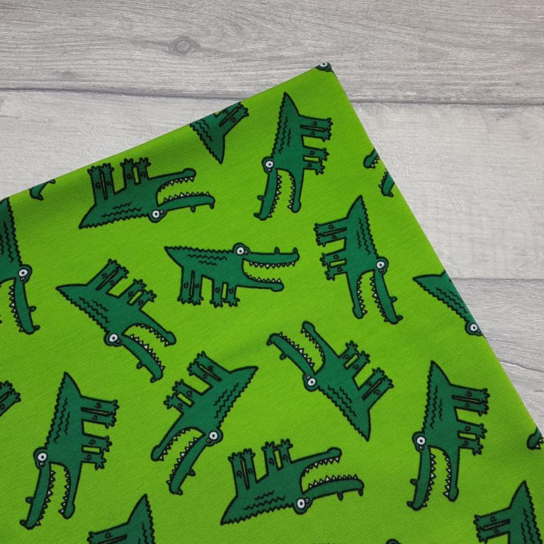 Crocodiles Cotton Jersey Fabric