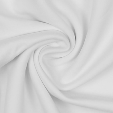 white cotton jersey fabric