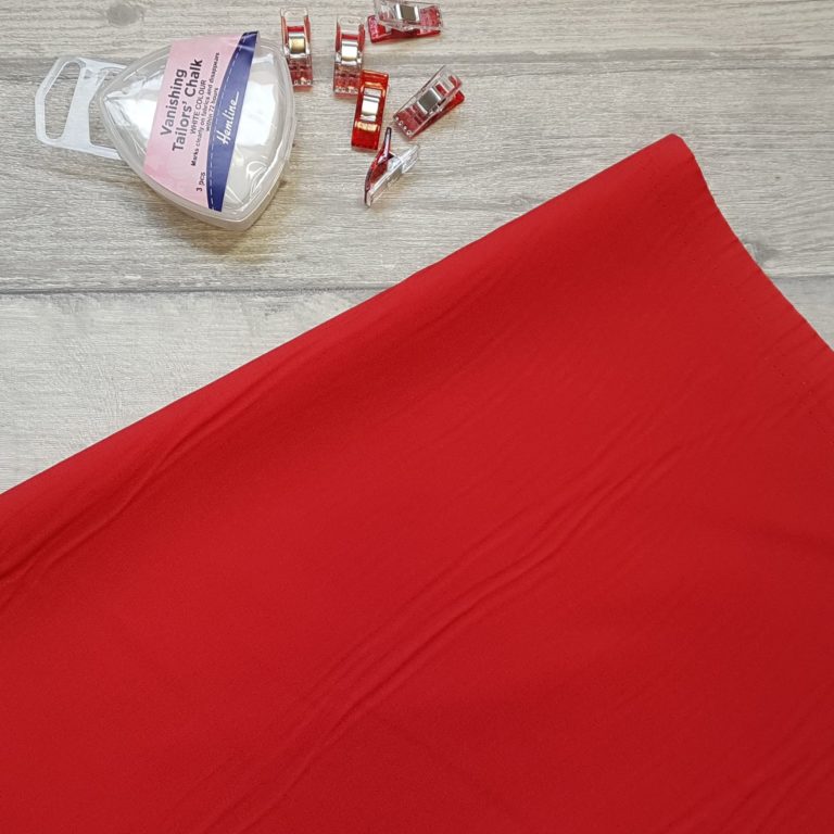 Scarlet Red 100% Cotton Poplin Fabric