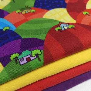 Wholesale Rainbow Hills Cotton Elastane Jersey Knit Fabric