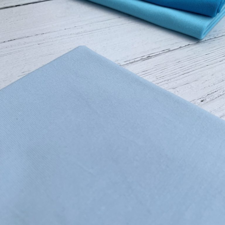Baby Blue Cotton Elastane Jersey Knit Fabric