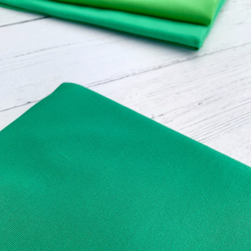 Emerald Green Cotton Elastane Jersey Knit Fabric