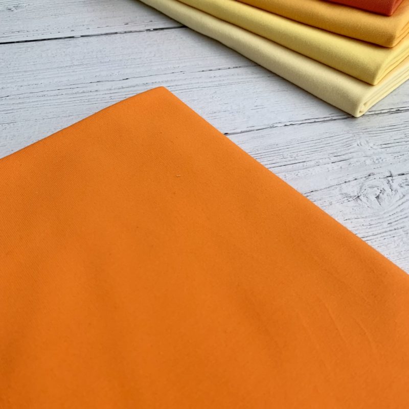 Fluorescent Orange cotton lycra jersey knit