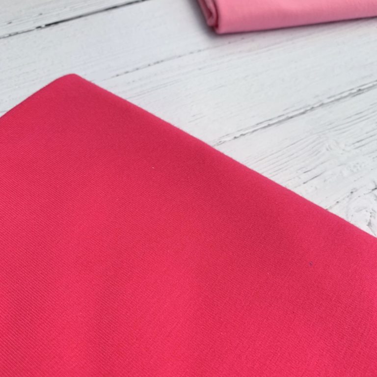 Fuchsia Pink Cotton Elastane Jersey Knit Fabric