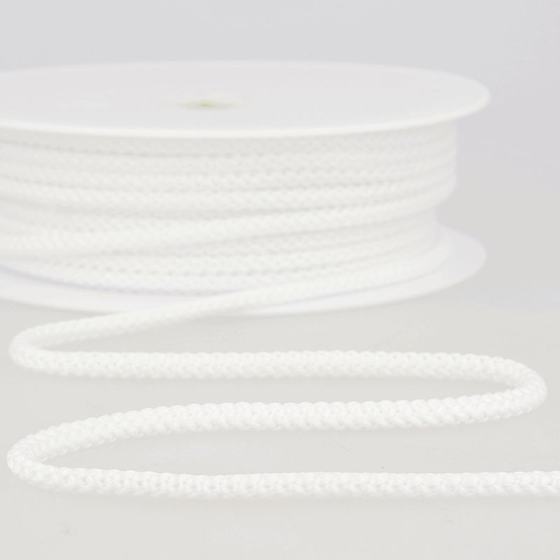 White Knitted Drawstring Cord