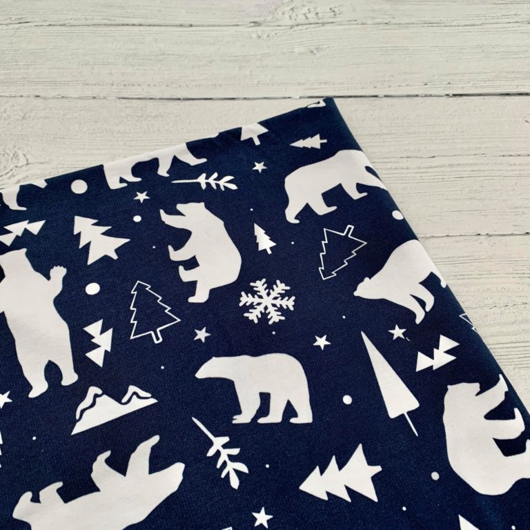 Winter Bears Caboodle Textiles Exclusive French Terry Fabric