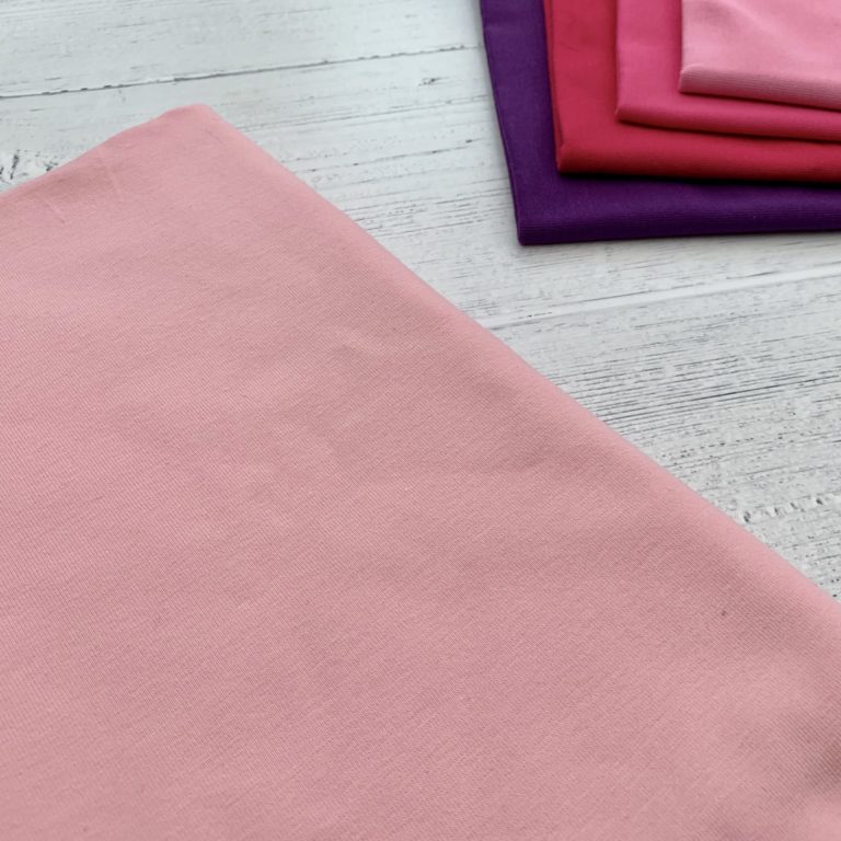 Baby Pink Cotton Elastane Jersey Knit Fabric