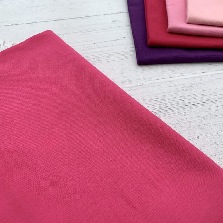 Hot Pink Jersey Cotton Elastane