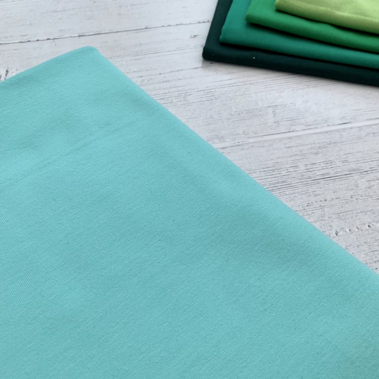 Mint Green Cotton Elastane Jersey Knit Fabric