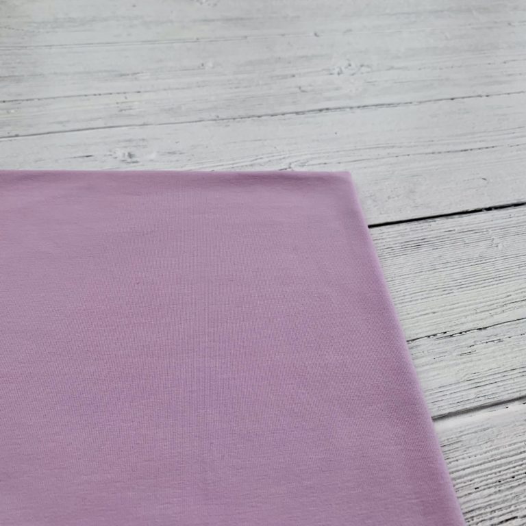 Lilac Purple Cotton Elastane Jersey Knit Fabric