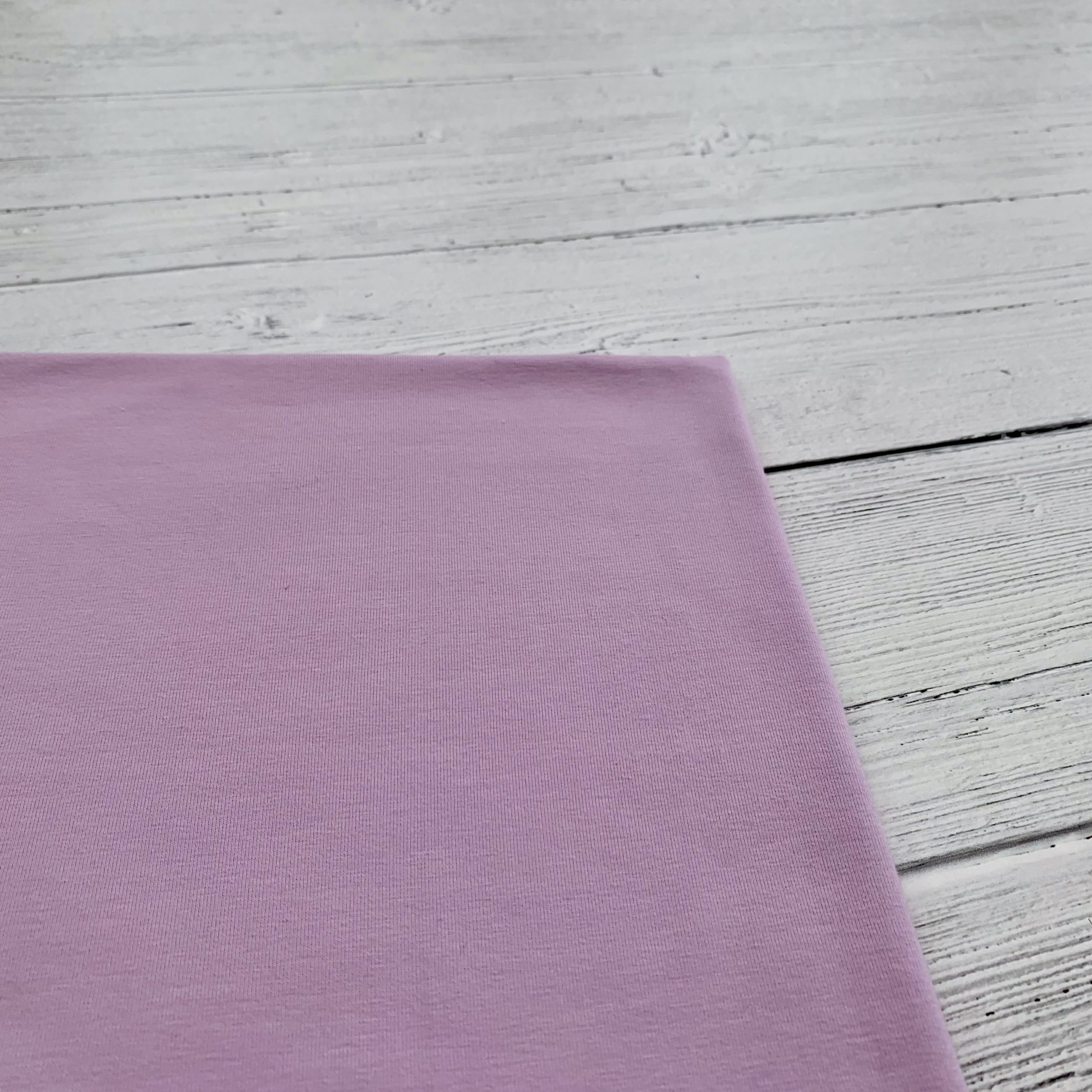 Lilac Purple Cotton Elastane Jersey Knit Fabric