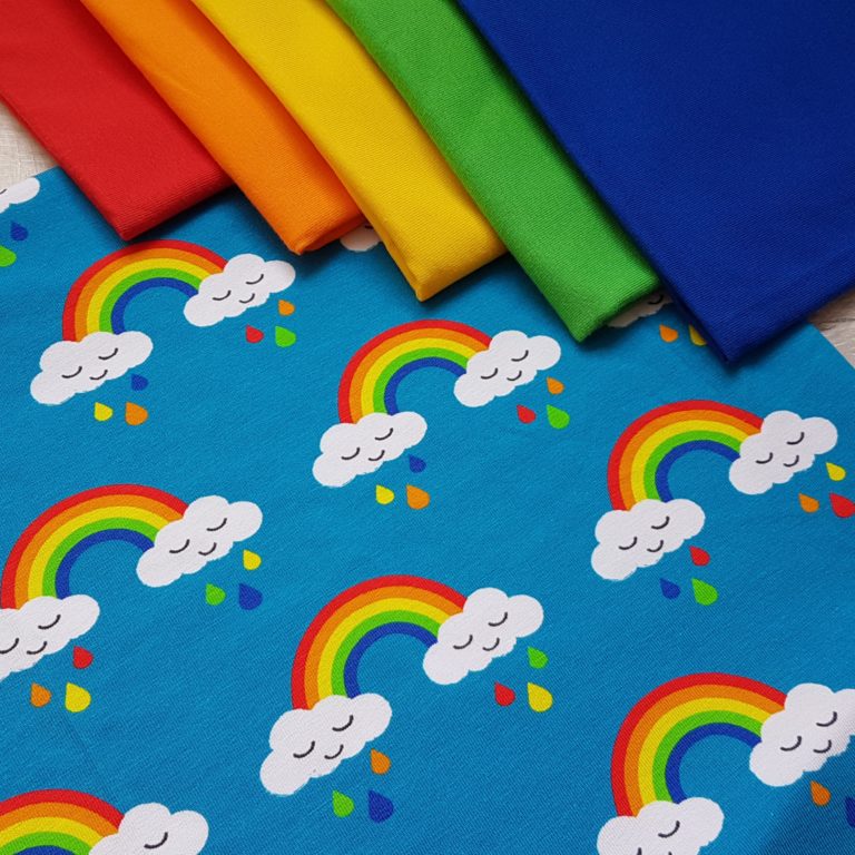 Sleepy Rainbow Caboodle Textiles Exclusive Jersey Fabric