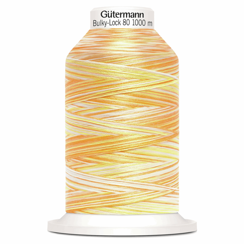 Yellow Orange Gutermann Creativ Bulky Lock Overlock Thread