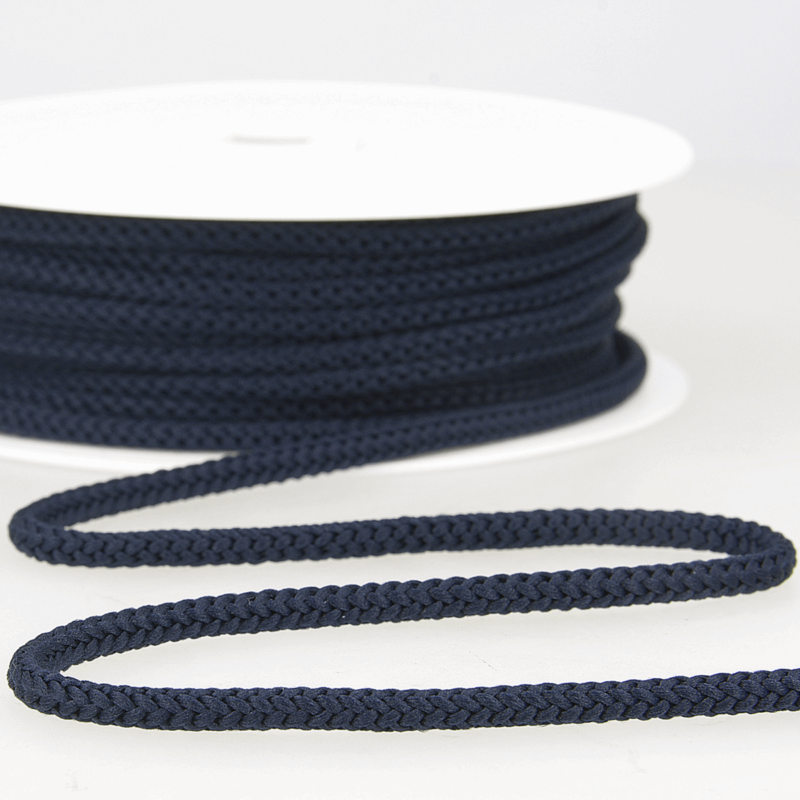 Navy Blue Knitted Drawstring Cord