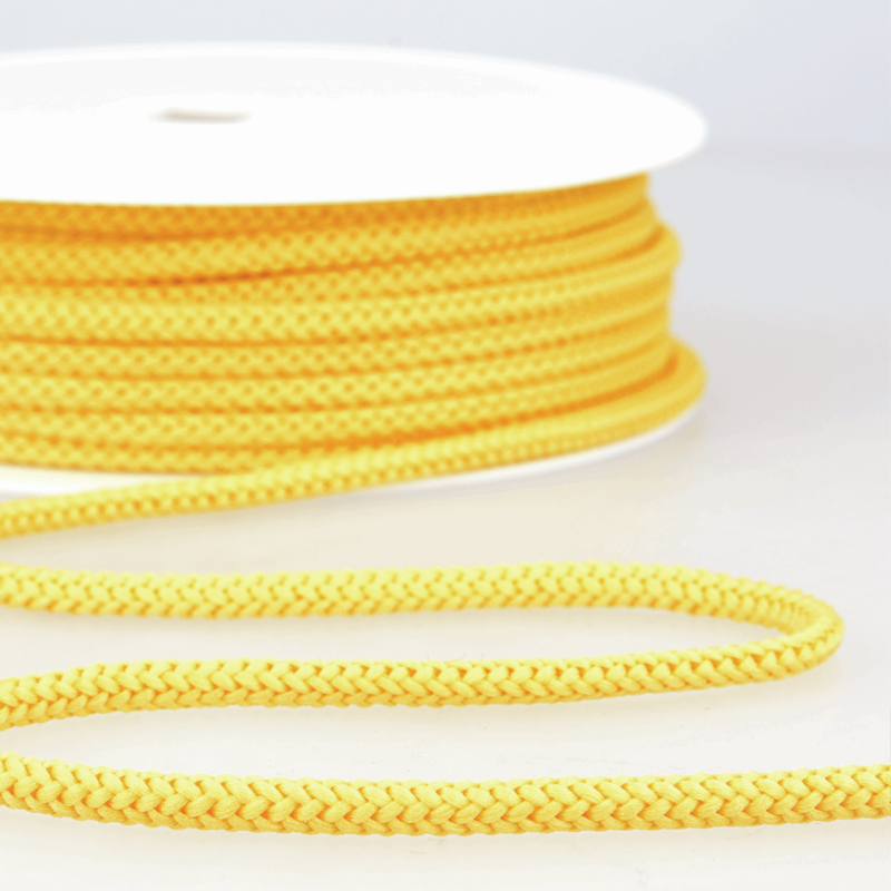 Yellow Knitted Drawstring Cord