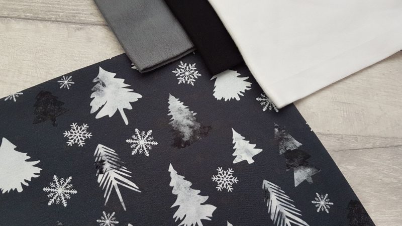 WHOLESALE Winter Trees Exclusive Organic Cotton Elastane Knit Fabric