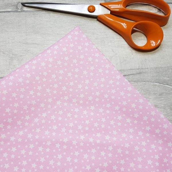 Pink Star 100% Cotton Fabric