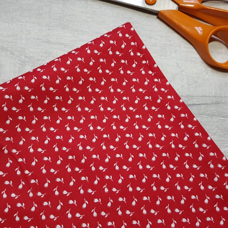 Red Flower 100% Cotton Fabric