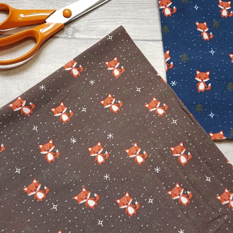 Snowy Fox Brown Cotton Jersey Knit Fabric