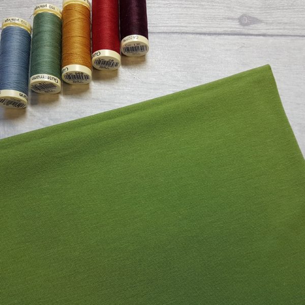 Moss Green Bamboo Jersey Fabric