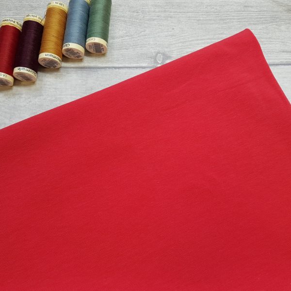 Red Bamboo Jersey Fabric