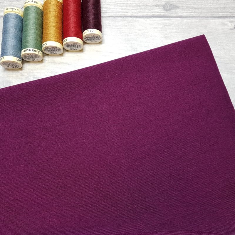 Rich Purple Bamboo Jersey Fabric