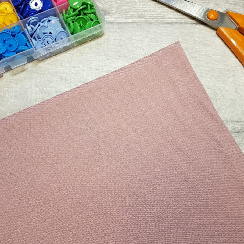 Old Pink Cotton Elastane Jersey Knit Fabric