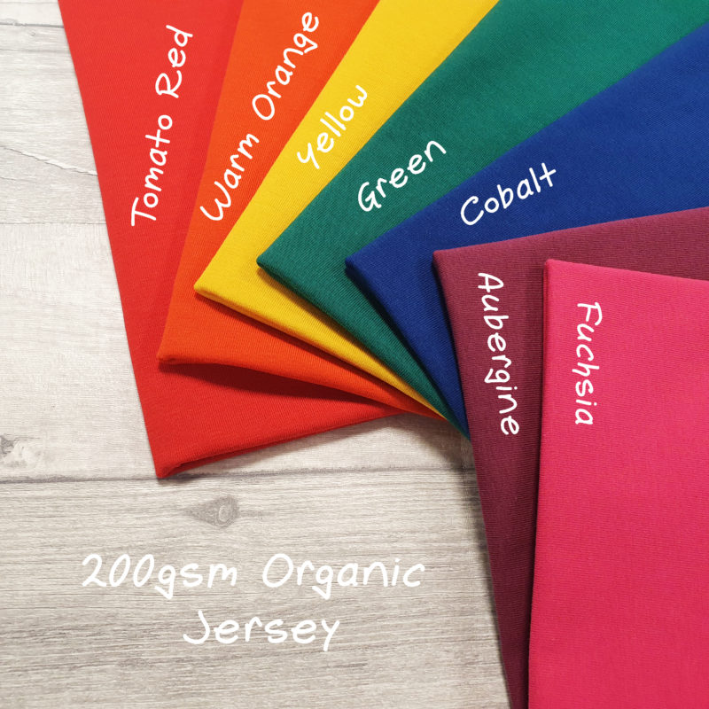 Rainbow Bundle 200gsm Organic Cotton Elastane Jersey