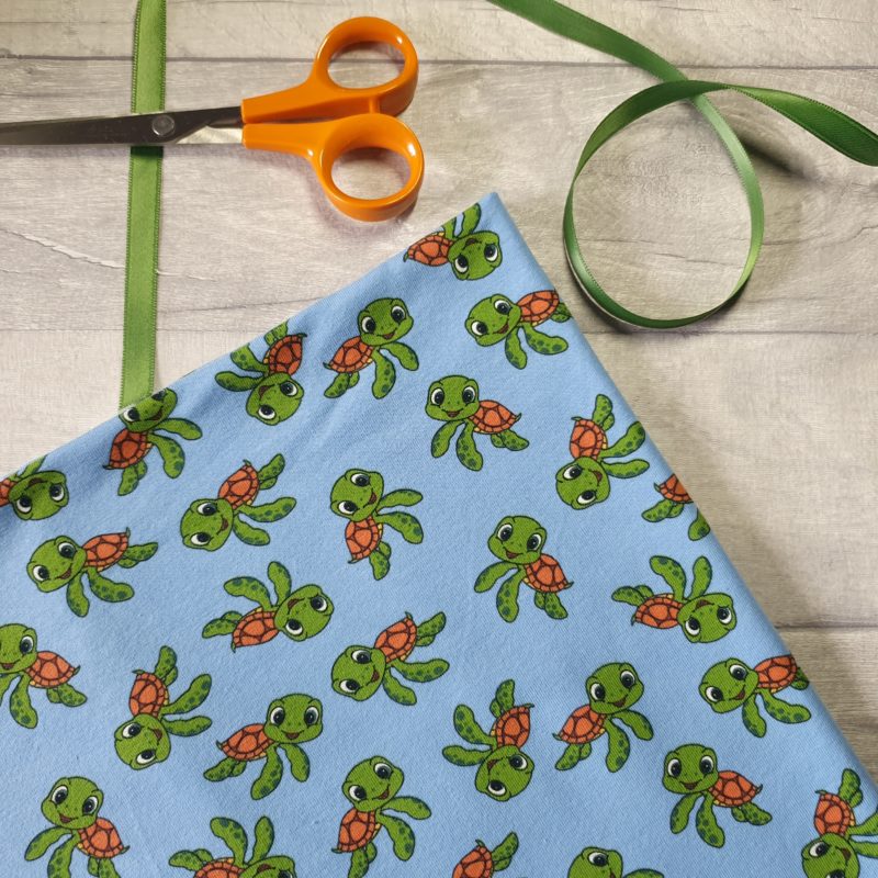 Happy Turtle Cotton Elastane Jersey Knit Fabric