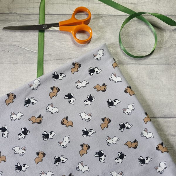 Mini Pug Cotton Elastane Jersey Knit Fabric