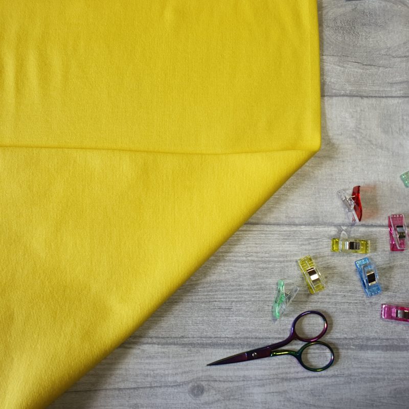 Yellow 92/8 Ribbing Fabric