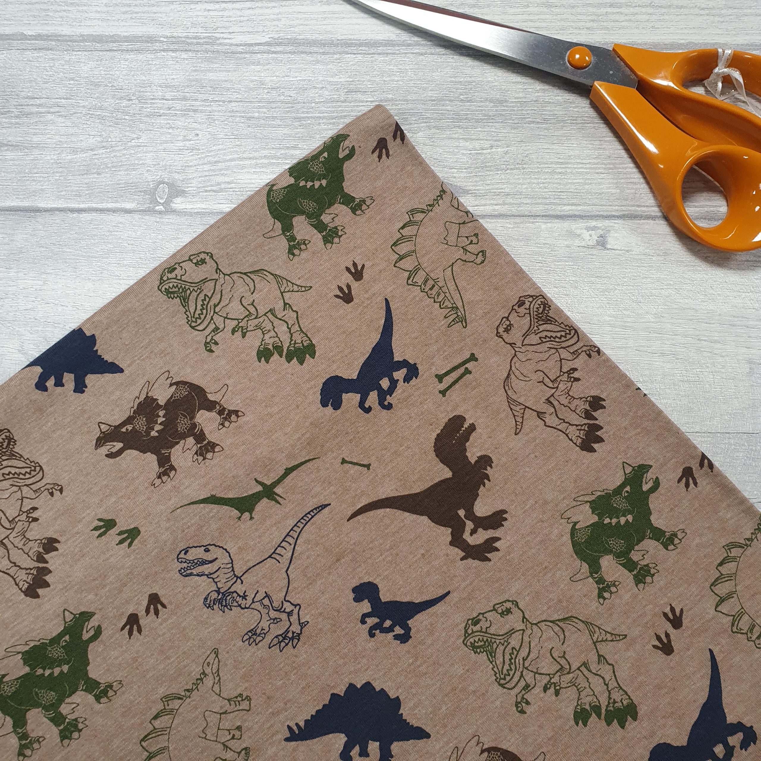 Dinosaur jersey knit outlet fabric