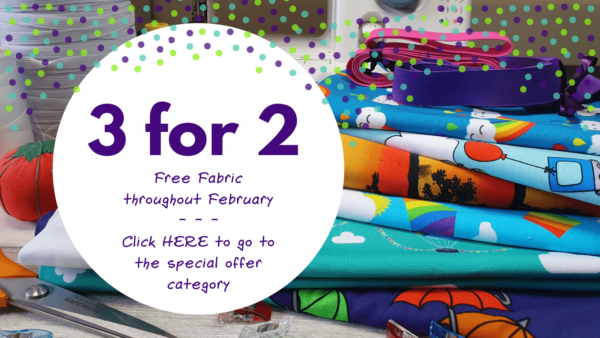 3 for 3 on Caboodle Printed fabrics in our special category