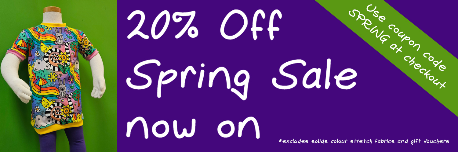 Spring sale. 20% off with the coupon code SPRING