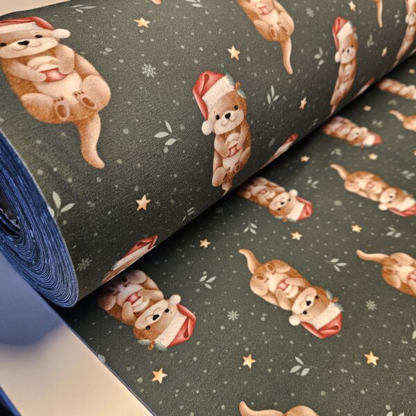 Festive Otter Caboodle Textiles Jersey Fabric - Image 8