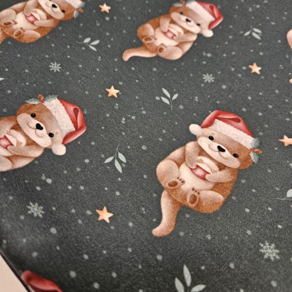 Festive Otter Caboodle Textiles Jersey Fabric - Image 4