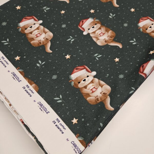 Festive Otter Caboodle Textiles Jersey Fabric - Image 3