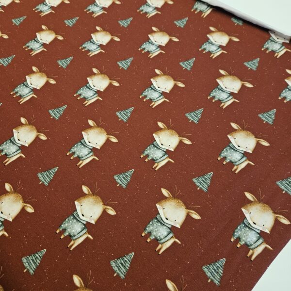 Rusty the Reindeer Caboodle Textiles Exclusive Jersey Fabric - Image 2