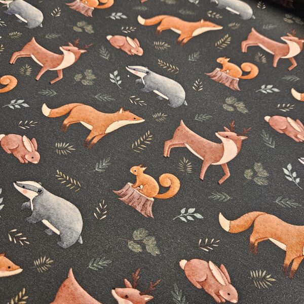 Woodland Friends Caboodle Textiles Jersey Fabric - Image 4