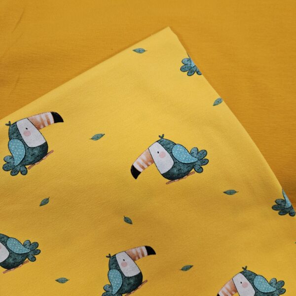 Toucan Jersey Fabric - Caboodle Textiles - Image 4